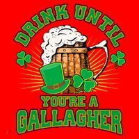 Drink Until You're A Gallagher Santa Hat thumb 1