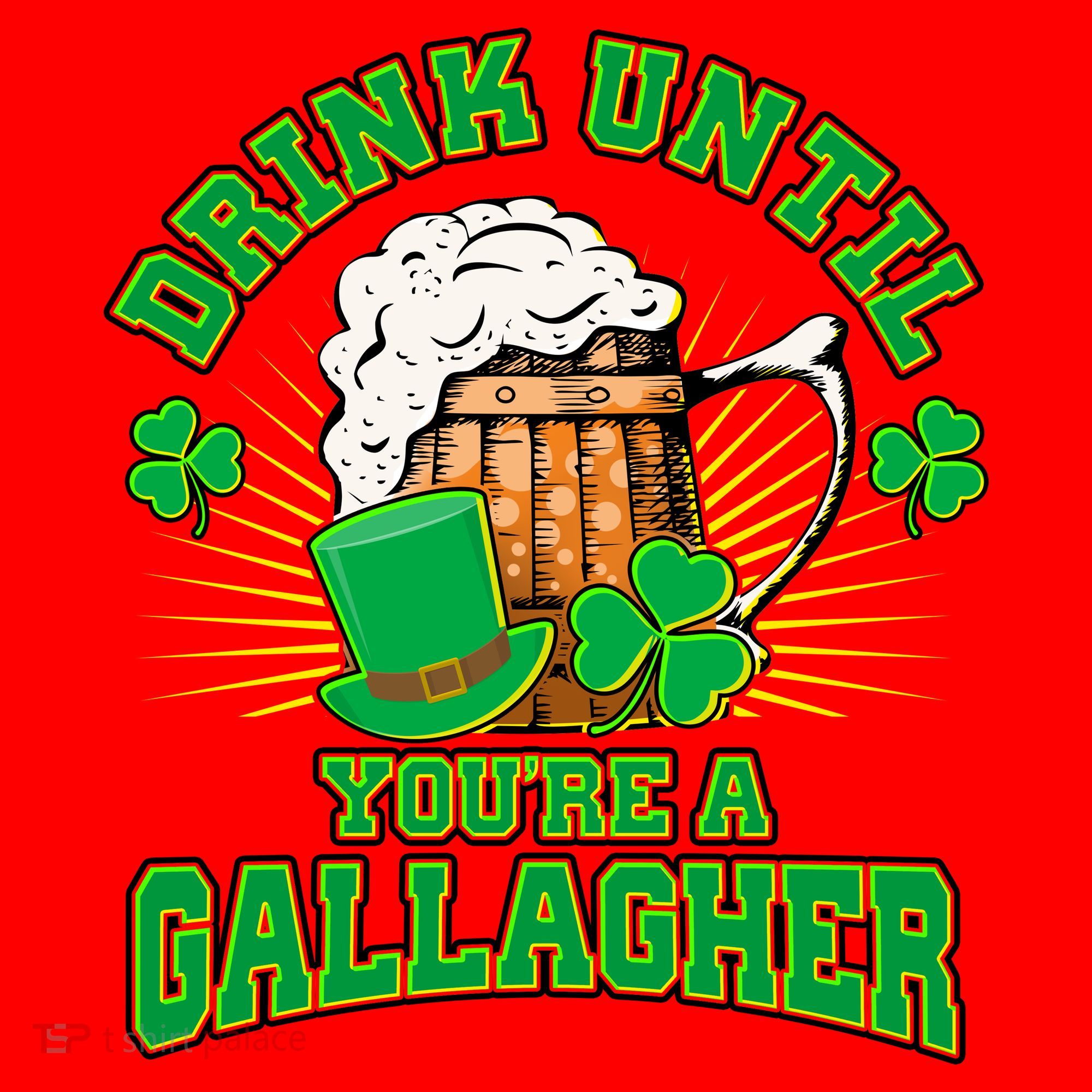 Drink Until You're A Gallagher Santa Hat