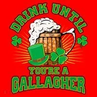 Drink Until You're A Gallagher Santa Hat thumb 1