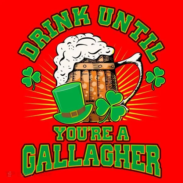 Drink Until You're A Gallagher Santa Hat