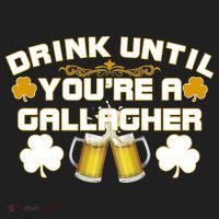 Drink Until You're a Gallagher Funny St. Patrick's Day Drinking Golf Towel thumb 3