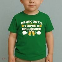 Drink Until You're a Gallagher Funny St. Patrick's Day Drinking Toddler T-Shirt thumb 2