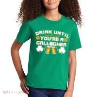 Drink Until You're a Gallagher Funny St. Patrick's Day Drinking Kids T-Shirt thumb 2