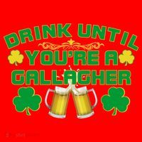 Drink Until You're a Gallagher Funny St. Patrick's Day Drinking Santa Hat thumb 1