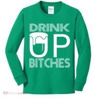 Drink Up Bitches Kids Long Sleeve Shirt thumb 0