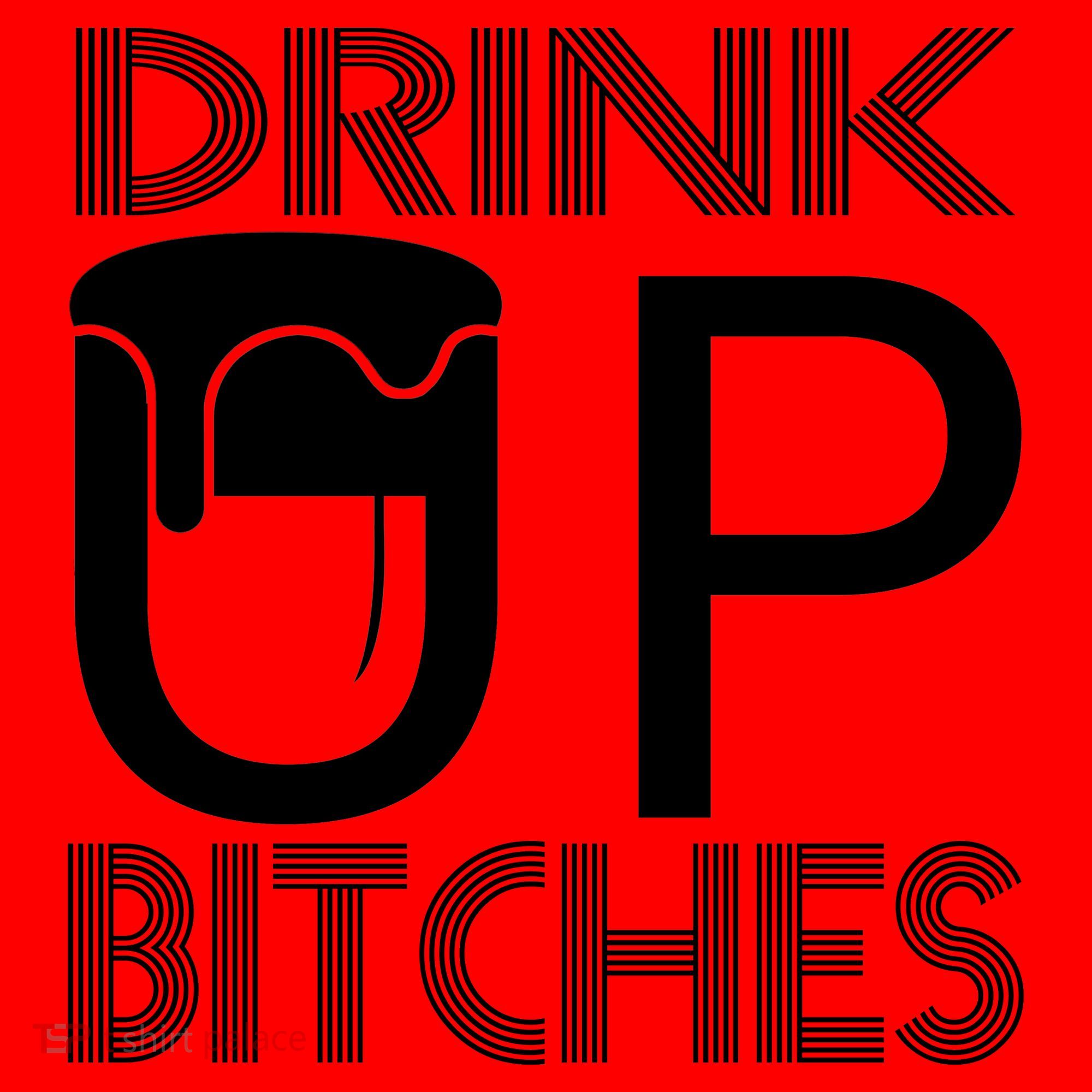 Drink Up Bitches Santa Hat