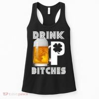 Drink Up Bitches Funny St. Patrick's Day Beer Drinking Women's Tank Top thumb 0