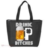 Drink Up Bitches Funny St. Patrick's Day Beer Drinking Tote Bag thumb 0