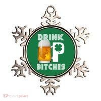 Drink Up Bitches Funny St. Patrick's Day Beer Drinking Ornament thumb 0