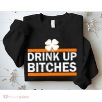 Drink Up Bitches Irish Clover Sweatshirt thumb 2