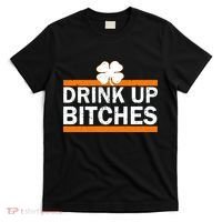 Drink Up Bitches Irish Clover T-Shirt thumb 0