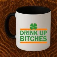 Drink Up Bitches Irish Clover Coffee Mug thumb 2