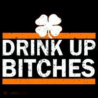 Drink Up Bitches Irish Clover Coaster thumb 2
