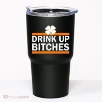 Drink Up Bitches Irish Clover Tumbler thumb 0