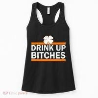 Drink Up Bitches Irish Clover Women's Tank Top thumb 0