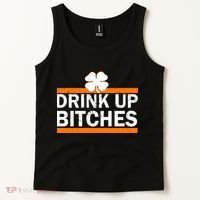 Drink Up Bitches Irish Clover Tank Top thumb 2