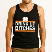 Drink Up Bitches Irish Clover Tank Top thumb 3