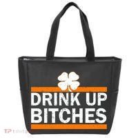 Drink Up Bitches Irish Clover Tote Bag thumb 0