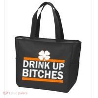 Drink Up Bitches Irish Clover Tote Bag thumb 3
