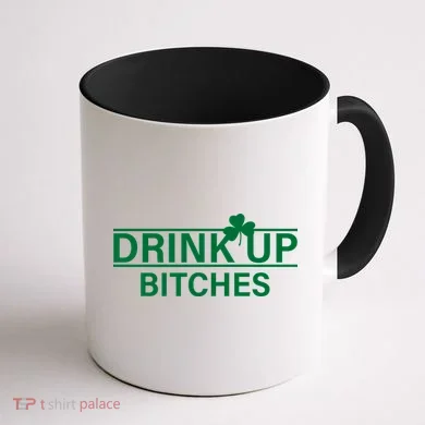 Drink Up Bitches Simple Logo Coffee Mug back