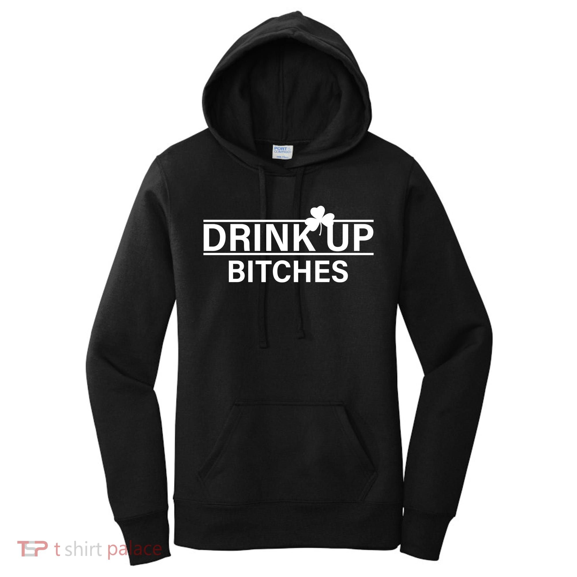 Drink Up Bitches Simple Logo Women's Hoodie
