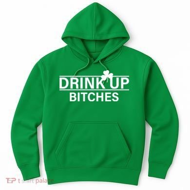 Drink Up Bitches Simple Logo Hoodie