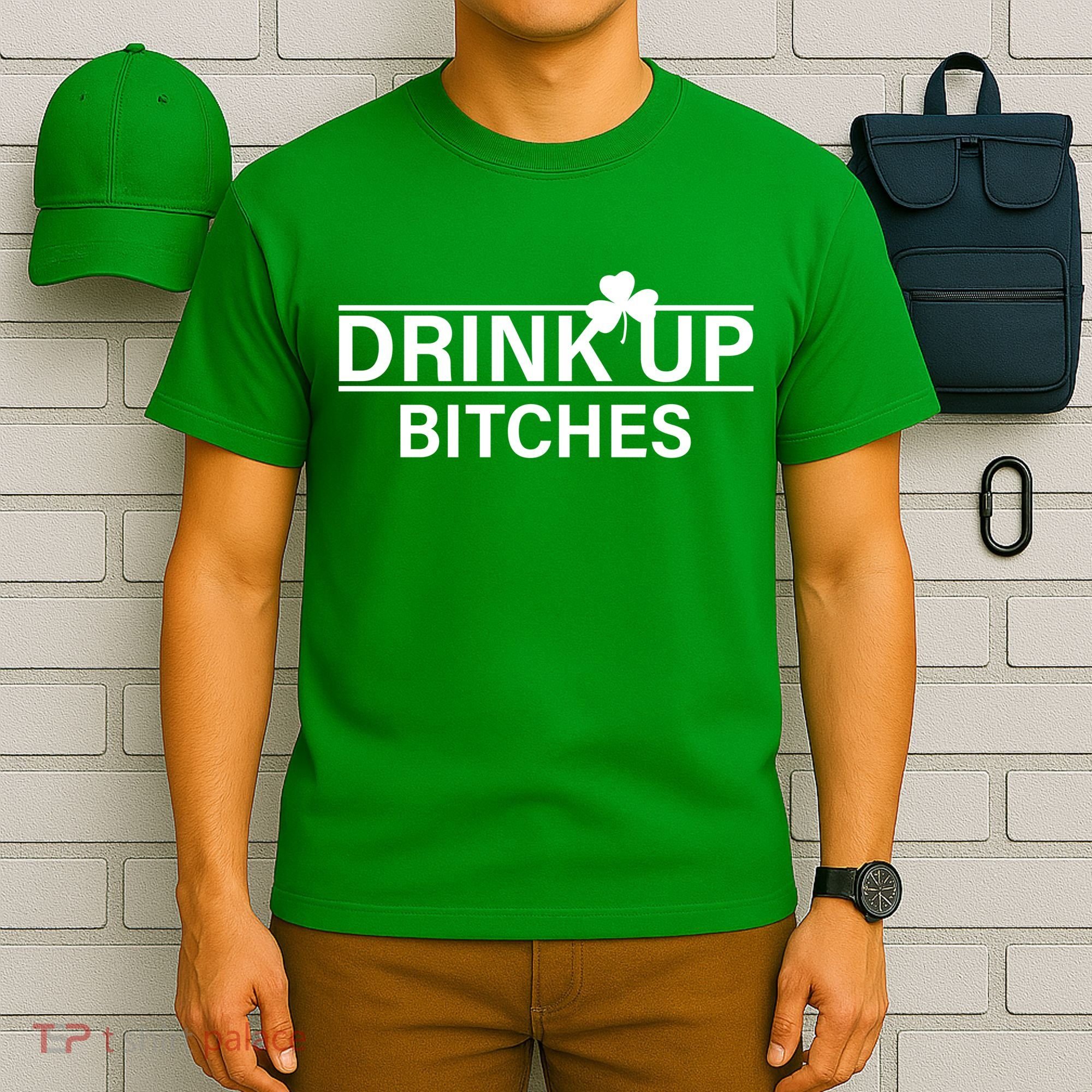 Drink Up Bitches Simple Logo T-Shirt
