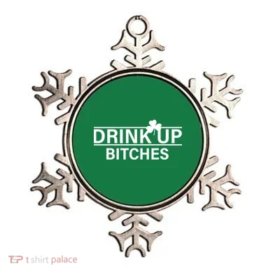 Drink Up Bitches Simple Logo Ornament