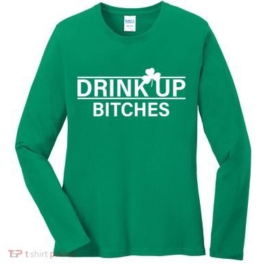 Drink Up Bitches Simple Logo Women's Long Sleeve Shirt