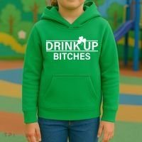 Drink Up Bitches Simple Logo Kids Hoodie thumb 3