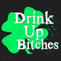 Drink Up Bitches St Patrick's Day Clover Women's Sweatshirt thumb 2