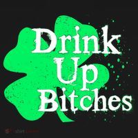 Drink Up Bitches St Patrick's Day Clover Long Sleeve Shirt thumb 2