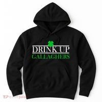 Drink Up Gallaghers Funny St. Patrick's Day Hoodie thumb 0