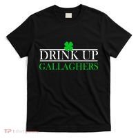 Drink Up Gallaghers Funny St. Patrick's Day T-Shirt thumb 0