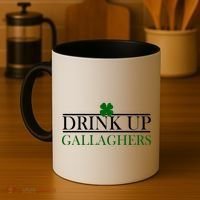 Drink Up Gallaghers Funny St. Patrick's Day Coffee Mug thumb 4