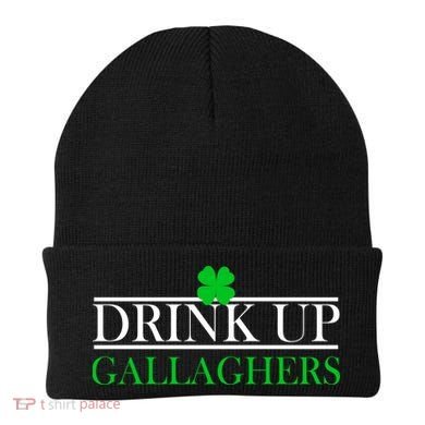 Drink Up Gallaghers Funny St. Patrick's Day Beanie