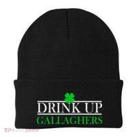 Drink Up Gallaghers Funny St. Patrick's Day Beanie thumb 0