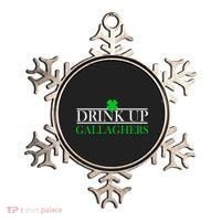 Drink Up Gallaghers Funny St. Patrick's Day Ornament thumb 0