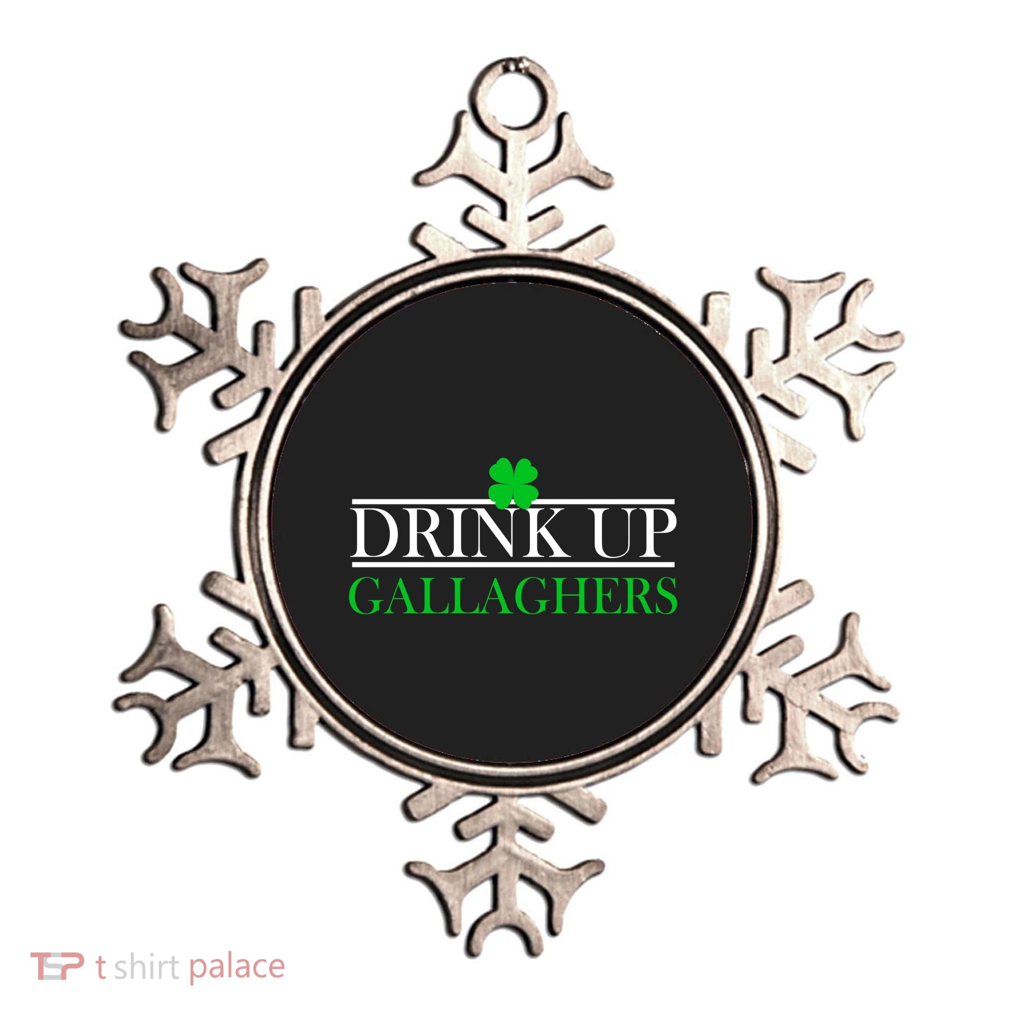 Drink Up Gallaghers Funny St. Patrick's Day Ornament
