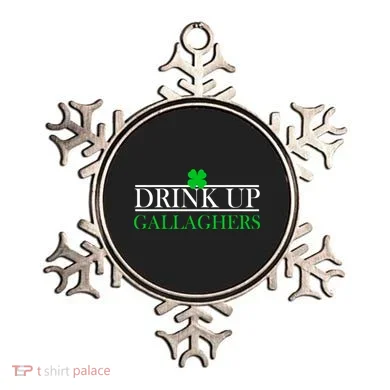 Drink Up Gallaghers Funny St. Patrick's Day Ornament