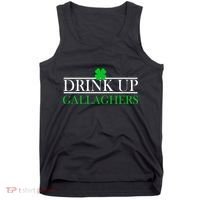 Drink Up Gallaghers Funny St. Patrick's Day Tank Top thumb 0