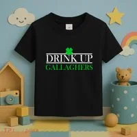 Drink Up Gallaghers Funny St. Patrick's Day Toddler T-Shirt thumb 3