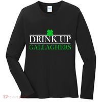 Drink Up Gallaghers Funny St. Patrick's Day Women's Long Sleeve Shirt thumb 0