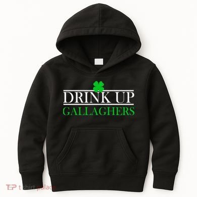 Drink Up Gallaghers Funny St. Patrick's Day Kids Hoodie