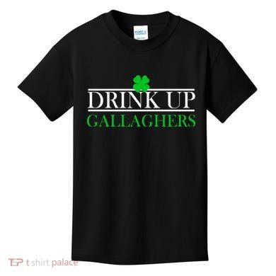 Drink Up Gallaghers Funny St. Patrick's Day Kids T-Shirt