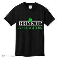 Drink Up Gallaghers Funny St. Patrick's Day Kids T-Shirt thumb 0