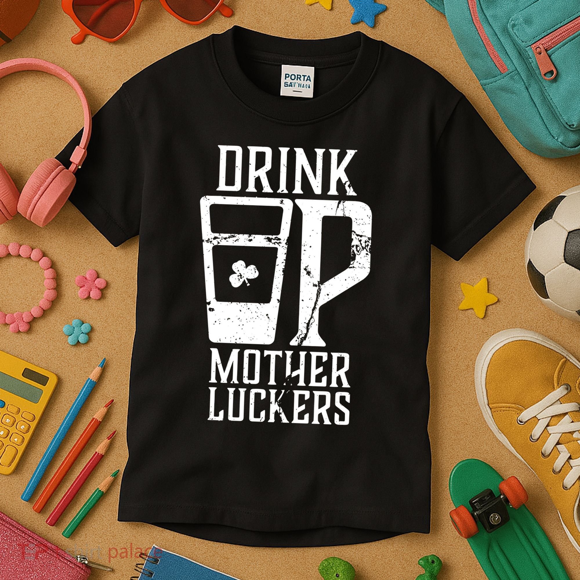Drink Up Mother Luckers Kids T-Shirt
