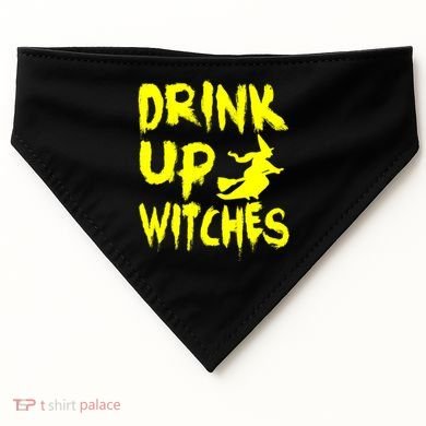 Drink Up Witches USA-Made Doggie Bandana