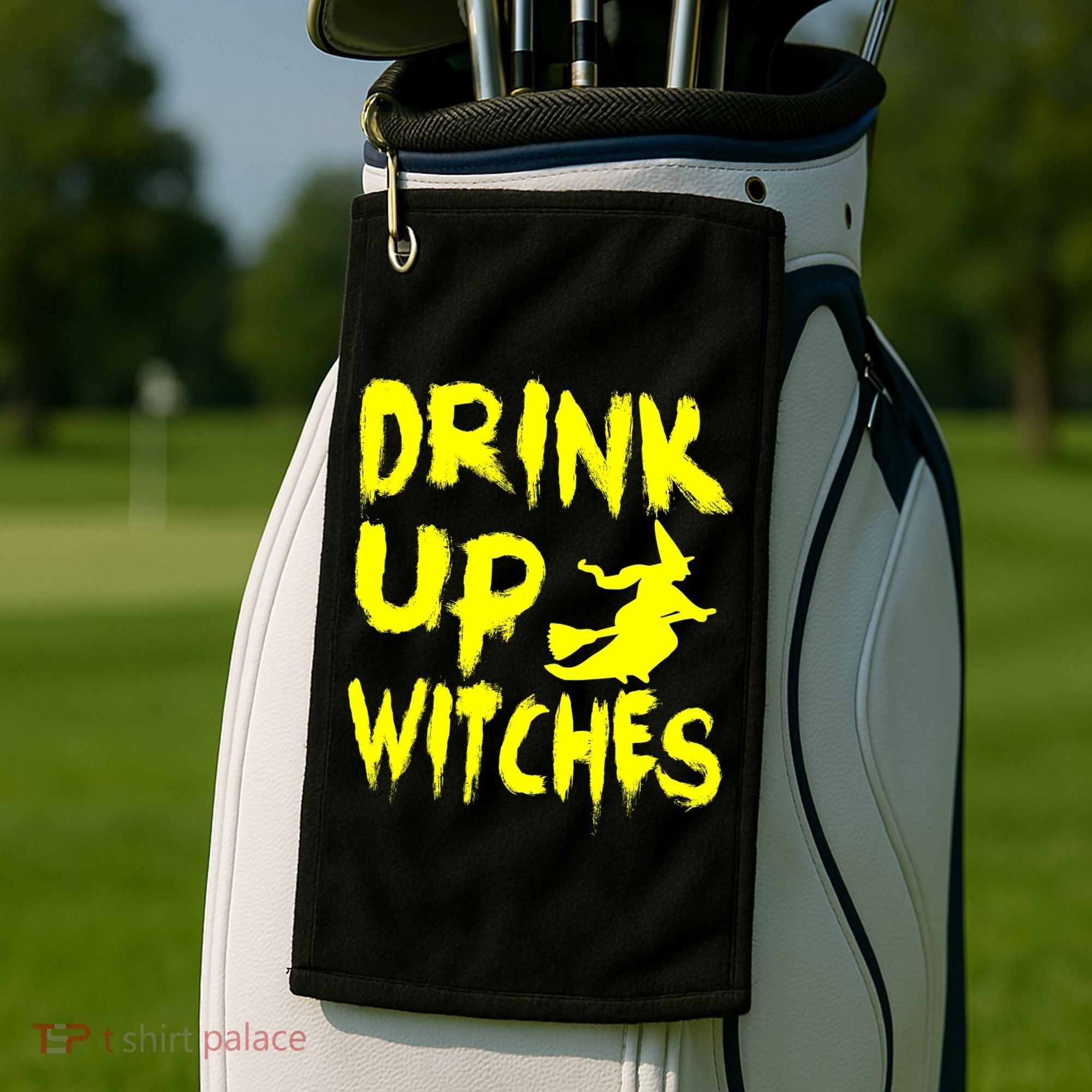 Drink Up Witches Golf Towel