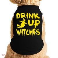 Drink Up Witches Funny Halloween Doggie Tank thumb 0